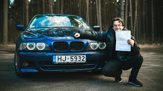 Как пройти ТЕХОСМОТР на BMW 528i e39 INDIVIDUAL. Машина для эмоций и ДРИФТ в подарок!