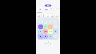 2048 Gridlix is a relaxing puzzle game in the light theme (Android) screenshot 3