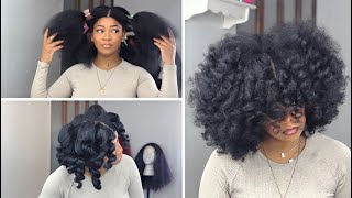 Flexi Rods on Stretched Natural hair| ColourMeKay