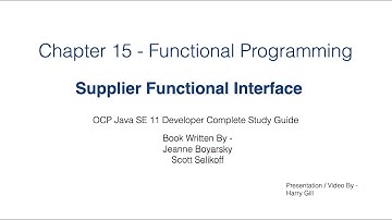 Functional Programming Part 1 - Supplier Interface - JavaCertification 11  Certification
