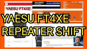 YAESU FT4XE - Repeater SHIFT Menu 31