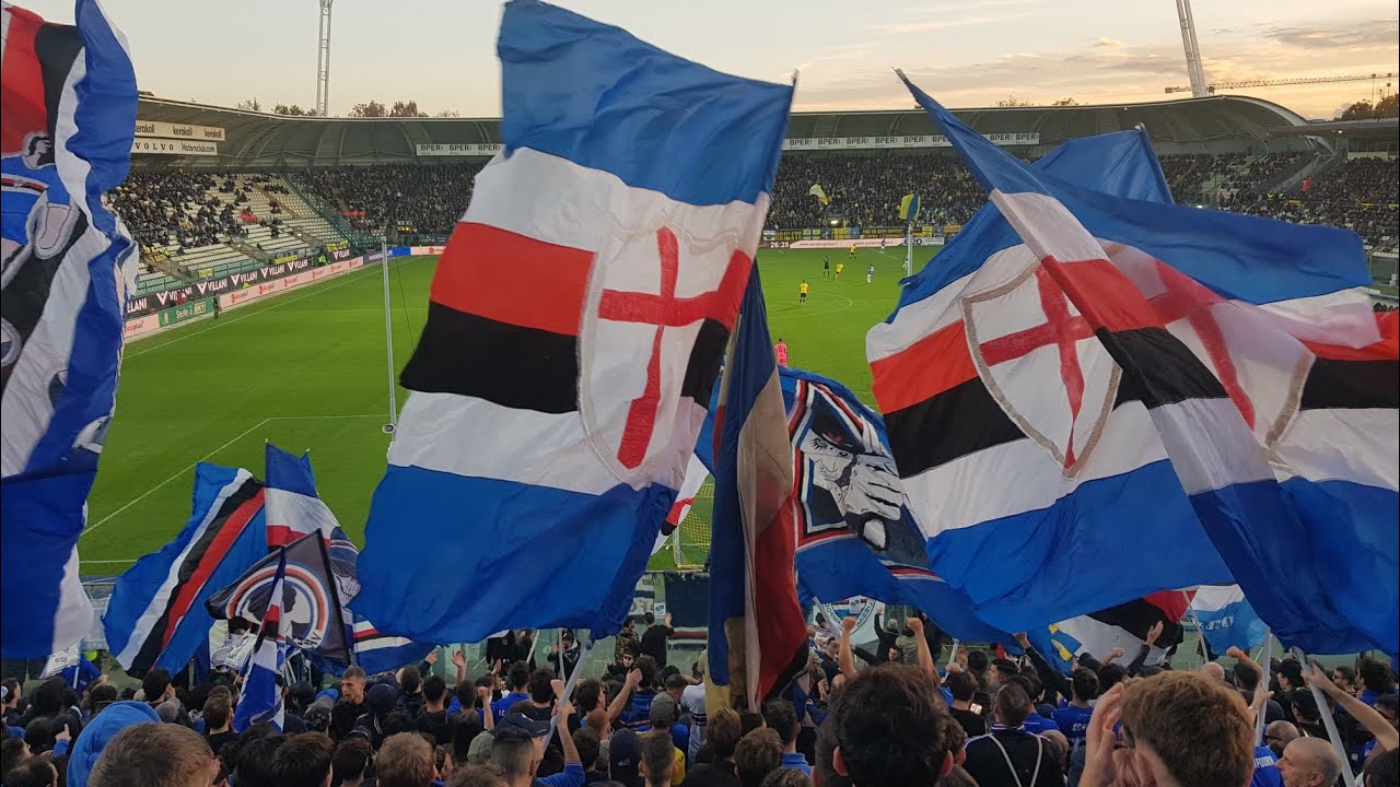GRADINATA SUD SAMPDORIA IN TRASFERTA A MODENA 🔵⚪🔴⚫⚪🔵 Modena 0-2 Sampdoria
