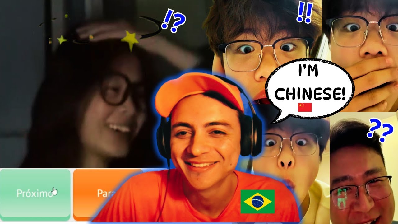 Brazilian pretending TO NOT speak Chinese be like... | ome.tv Prank
