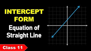 Equation of a Line (Intercept form) 🔴 Straight Lines - 8 🔴 Class 11