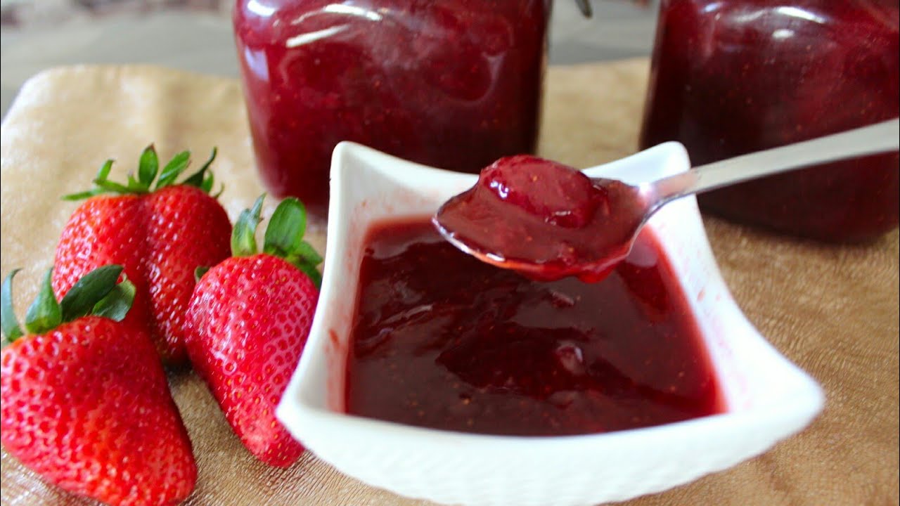 مربى الفريز او الفراولة روعة سهل جدا في التحضير بدون مواد حافضة  يبقى مدة طويلة