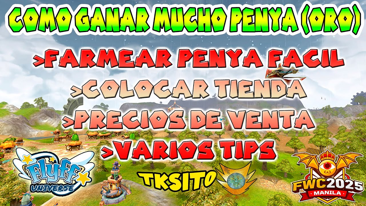 💰¡MÉTODO SECRETO Para Ganar MUCHO PENYA (ORO)  Rápido en Flyff  Universe 2025!