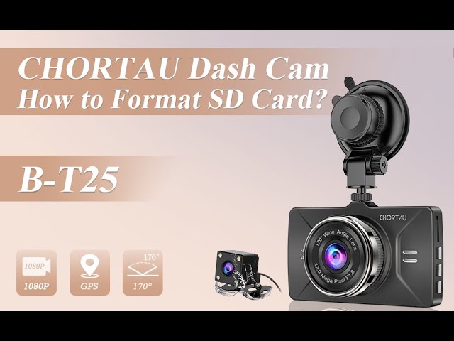 CHORTAU Dashcam Voiture Avant 1080P Écran Caméra Arrière mode