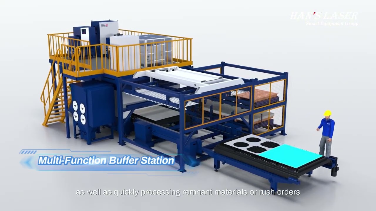 Laser Cutting Machine Automation with 3 exchange tables