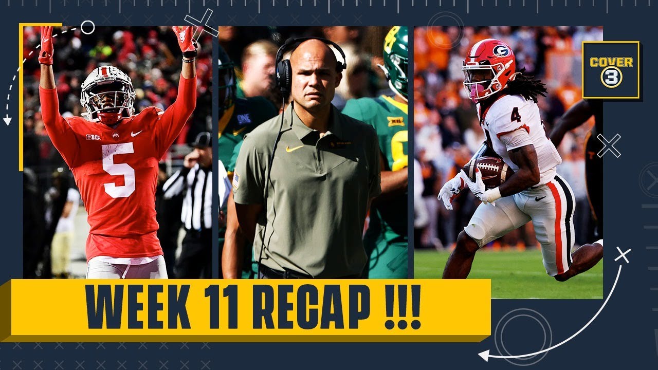 College Football Recap: KANSAS BEATS TEXAS!  Baylor stuns Oklahoma! Georgia rolls! CFP rankings!