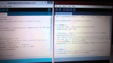 Controlling a Servo Motor from a Processing Program Code