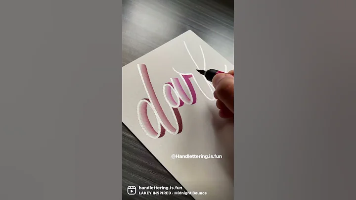 Lettering dark! #shorts #calligraphy #handlettering #lettering #moderncalligraphy #brushlettering