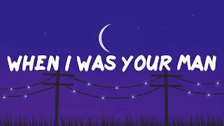 Bruno Mars - When I Was Your Man (Lyric video)