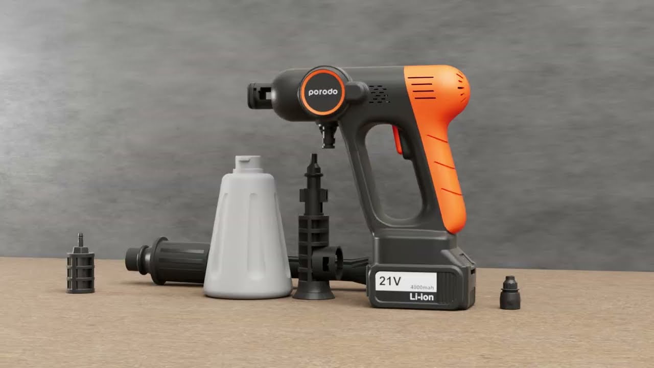 Car Wash Machine, Portable And Rechargeableآلة غسيل السيارات ، محمولة