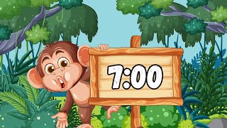 7 Minute Classroom Timer | Cute Monkey Theme | No Music Net Worth