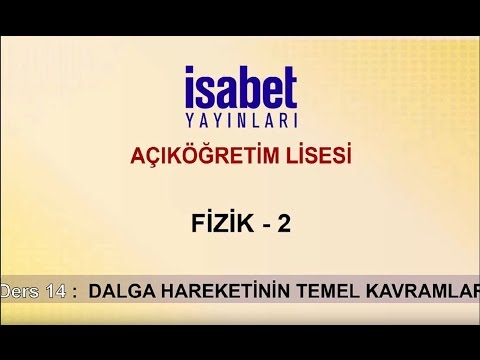 AÖ 9. Sınıf Fizik 2 – Ders 14 –  Dalga Hareketinin Temel Kavramları