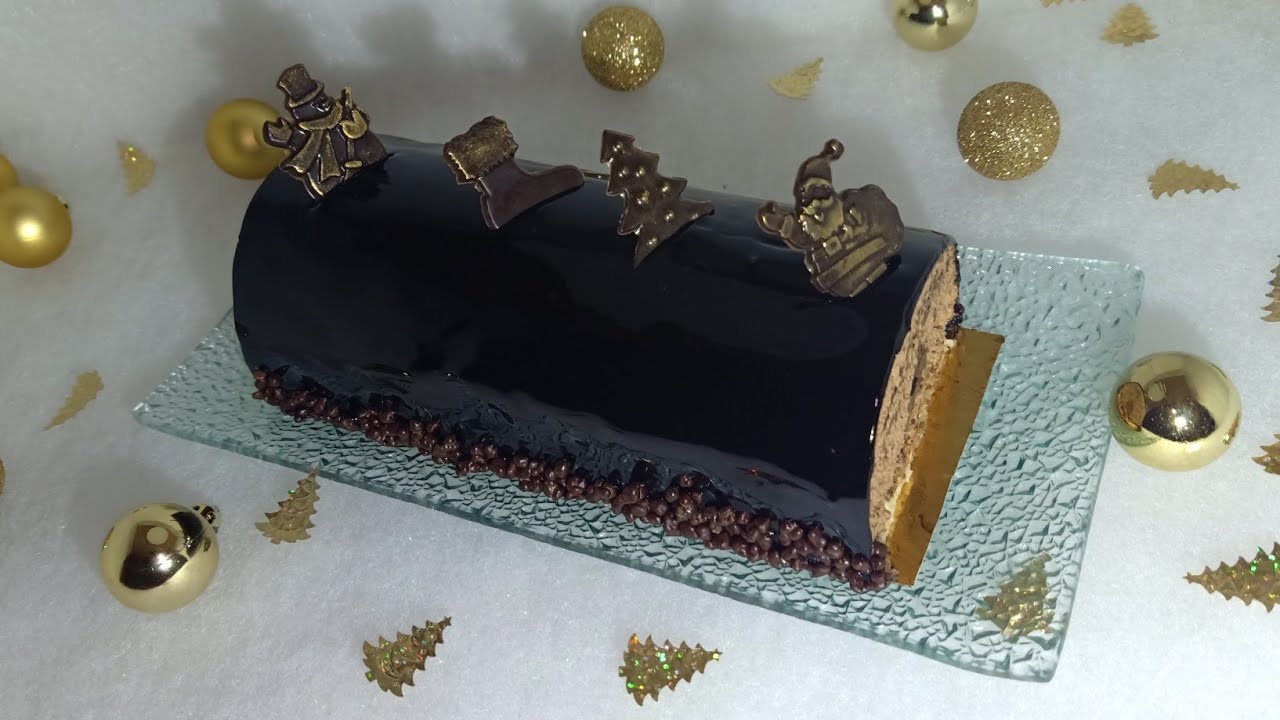 لابيش بالشكلاط للاحتفال برأس السنة الميلادية 😋bûche au chocolat 🍫 pour Noël