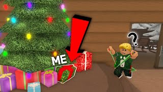 I hid as a CHRISTMAS GIFT in mm2 and TEAMERS DID NOT SEE ME… (Murder‘Mystery 2)