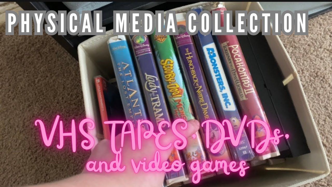 My Physical Media Collection: DVDs, VHS Tapes, and Video Games