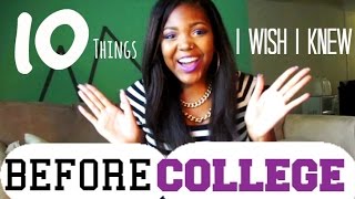 10 Things I Wish I knew As A College Freshman!
