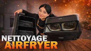 🧽NETTOYAGE AIRFRYER Cosori: Avant / après : tu ne vas pas y croire 😱 intérieur, résistances, tout!