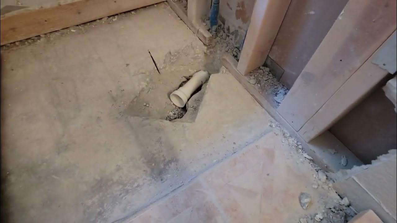 Move shower drain YouTube