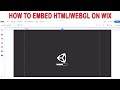 Intgrer un html ou un webgl sur le site wix  extrmement facile