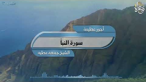 الشيخ جمعه عطيه الغنايم سورة النبأ