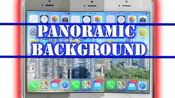 iOS 7 Panoramic Lock Screen and Home Screen Background/Wallpaper On The iPhone 5