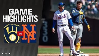 Brewers vs. Mets Game Highlights (3\/30\/24) | MLB Highlights