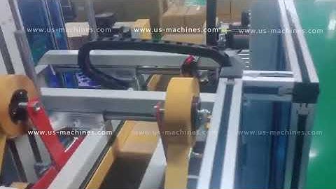 Auotmatic H type carton case box tape edge sealing machine taping machine