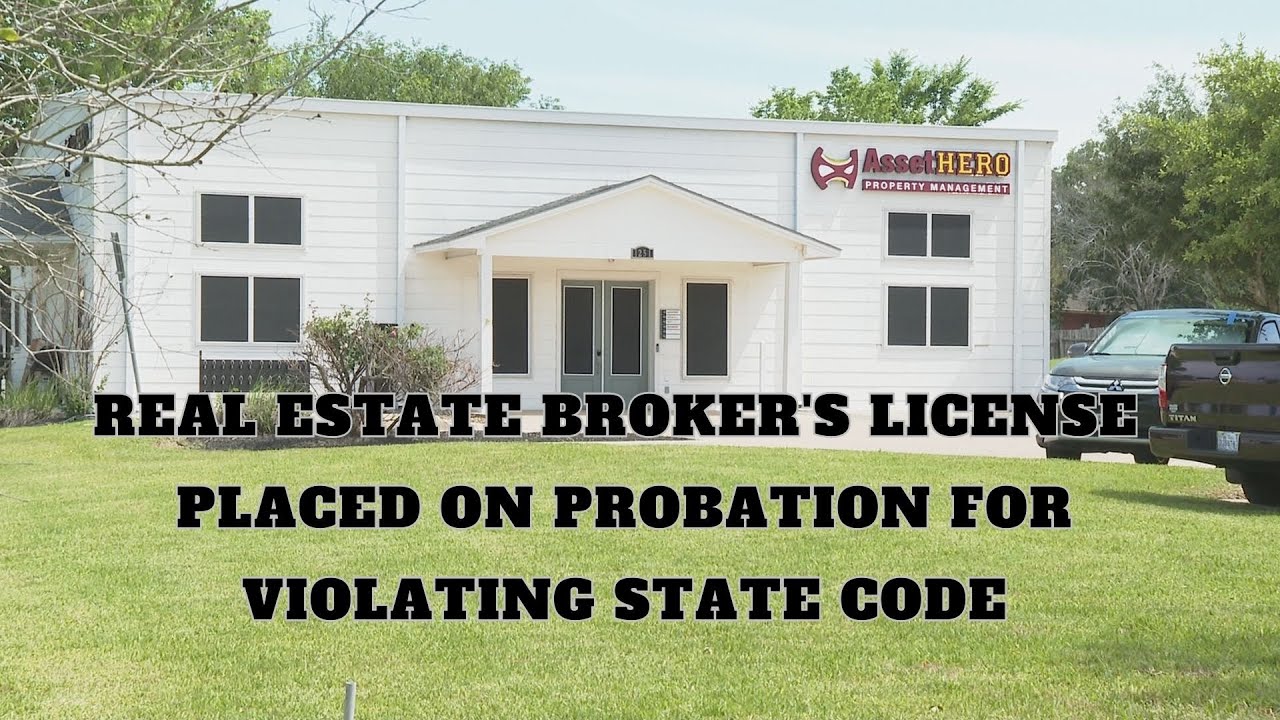 Real estate broker’s license on probation after commission finds proof