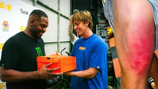 Surprising Jon Jones With Custom Sneakers