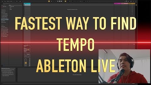 FASTEST way // How to Find Tempo BPM // Ableton - NO NON-SENSE TUTORIAL