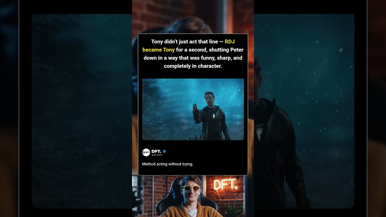 🔥 Роберт Дауни-младший — настоящий Тони.