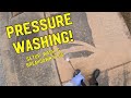 Sidewalk pressure washing setup  breakdown vlog