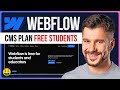 How to Get Webflow CMS Plan FREE for Students | Webflow Student Discount