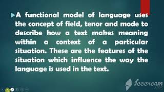 Types of meanings and metafunctions