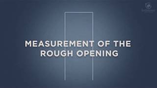 #12 - Measurement of the Rough Opening with Belldinni by Interior Door Design Lab 207 views 4 years ago 1 minute, 29 seconds