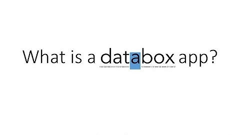 what is a databox app v1