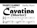 Cavatina trumpet clarinet lower key shorter music backing partitura stanley myers the deer hunter