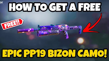 How to unlock FREE PP19 BIZON CYBERNETIC heart break camo! Exchange Anniversary badges cod mobile