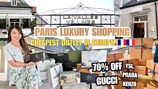 LA VALEE VILAGE | PARIS LUXURY SHOPPING! 70% GUCCI, PRADA, YSL HUGE DISCOUNTS