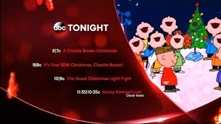 ABC Tonight Schedule for "A Charlie Brown Christmas" bumper on Dec. 24, 2015. (Christmas Eve)