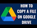 How To Copy A File On Google Drive 