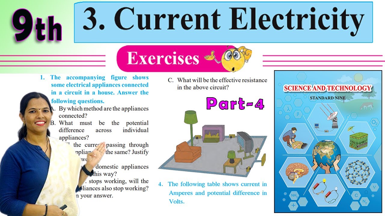 Exercises 9th Science | Chapter 3 | Current Electricity | Part 4 ...