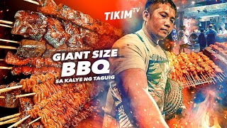 GIANT STREET FOOD BBQ sa TAGUIG CITY | 30-50 Pesos lang | Isaw, pakpak Liempo, Pork BBQ | TIKIM TV
