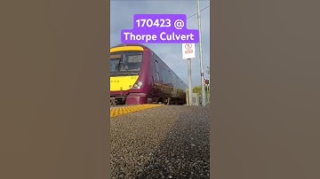 #shorts  - 170423 passing Thorpe Culvert #class170 #railscene