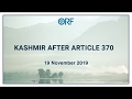 Kashmir After 370 | Post 370 Security Dynamics: for better or worse?