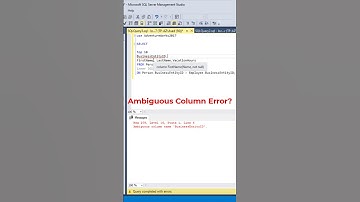 #SQL Fixing Ambiguous Column Name Errors Easily. #datascience #programming #coding