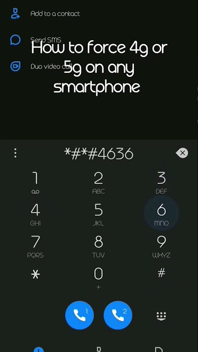 How to force 4g or 5g on any smartphone